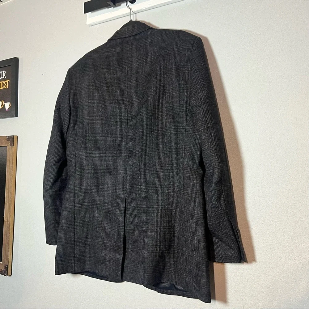 Joseph & Feiss Gold Blazer Sports Coat Size 42 Long 42L Grey Gray Lambswool